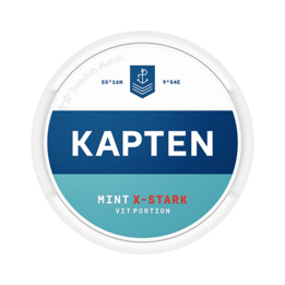 Kapten Vit Mint Extra Stark Portionssnus