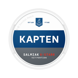 Kapten Vit Salmiak Portion Extra Stark