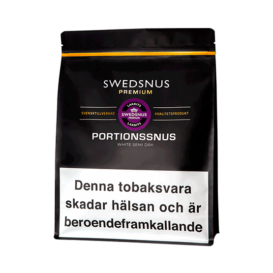 Swedsnus Premium Lakrits Portion Bag