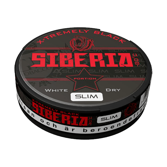 Siberia -80 Degrees Black Slim White Dry Portion
