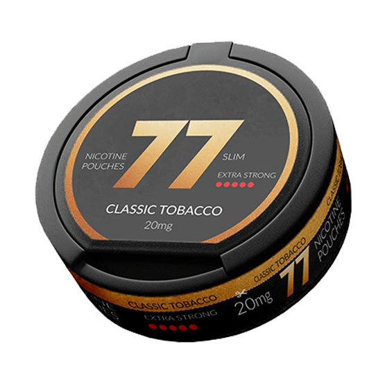 77 Classic Tobacco Slim All White Portion 20Mg