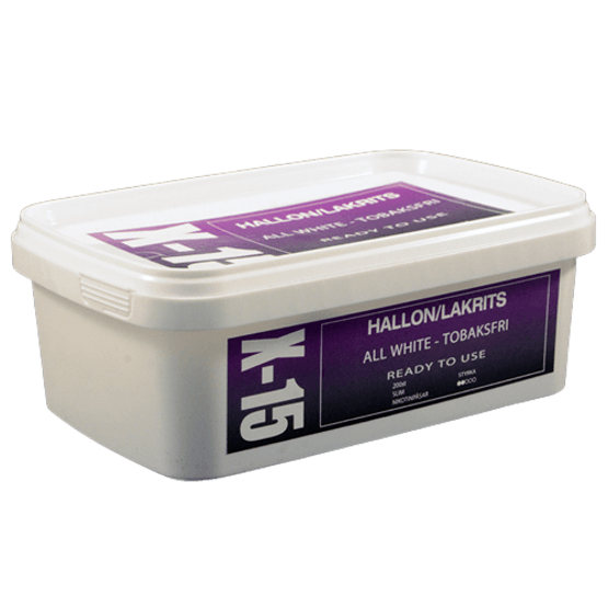 X-15 Hallon/Lakrits Slim All White Portion