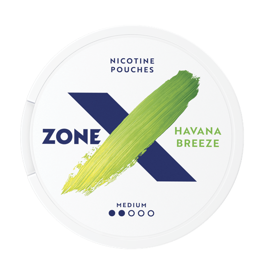 zoneX Havana Breeze Strong Slim All White Portion