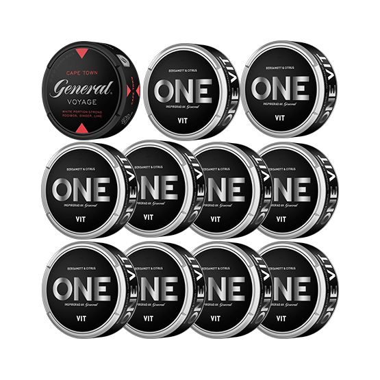 Mixpack 10 One Vit & 1 General Voyage Cape Town