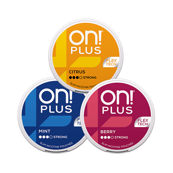 On! Plus Mixpack 3-pack Strong - Mint, Berry, Citrus