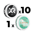 Mixpack 10 XR General Slim White & 1 Catch White Spearmint Mini