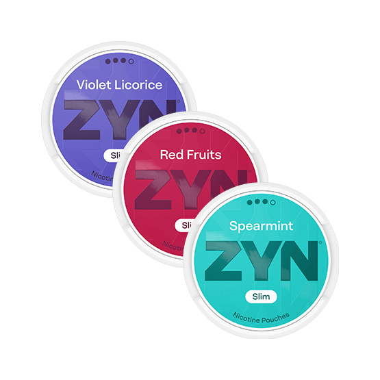 ZYN Violet Licorice S3 & ZYN Red Fruits S3 & ZYN Spearmint S3 Mixpack